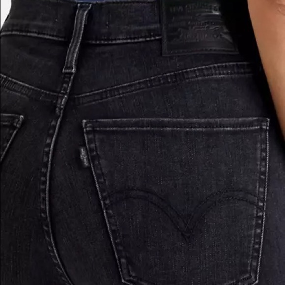 Levi’s Mile High Super Skinny in Washed Black - Picture 4 of 11
